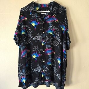 ORIGINAL USE Tropical Button Down Shirt Mens Tops Collared Casual Wear Size XXL